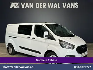 Ford Transit Custom 2.0 TDCI 131pk L2H1 Dubbele Cabine Euro6 Airco | 5-Zits | Apple Carplay | LED | 