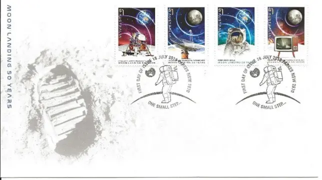 FDC Austalie maanlanding 50 jaar