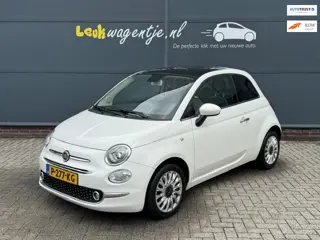 Fiat 500 1.2 Lounge *climate *carplay *navi *cruise *glasdak