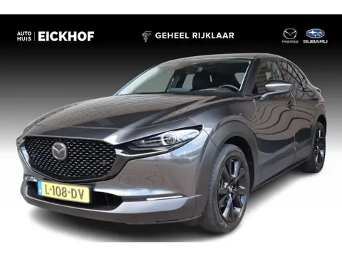 Mazda CX-30 2.0 e-SkyActiv-X M Hybrid Luxury - 1e Eigenaar - Dealer Onderhouden - Trekhaak - Black E