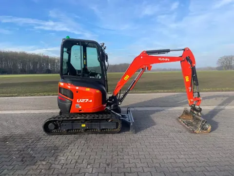 Kubota U27-4 minigraver zo goed als nieuw (bj 2025)