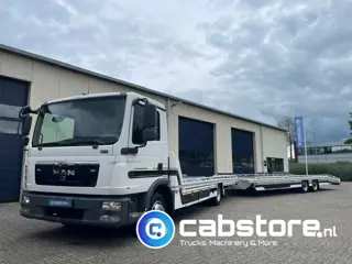MAN TGL 8.180 4X2 BL Euro 5 - Bouwjaar 2012 -  Oprijwagen - Autotransporter + TIJHOF 2-assige aanhan