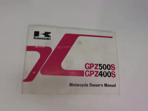 INSTRUCTIEBOEKJE Kawasaki GPZ 400 1989 - 1994