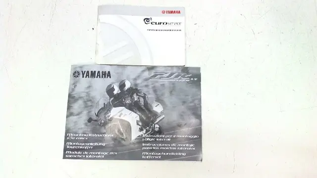 INSTRUCTIEBOEKJE Yamaha FJR 1300 2006 - 2012