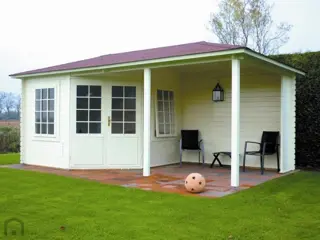 Tuinhuis-Blokhut 3555 Z plus: 676 x 350 x 276 (h) cm