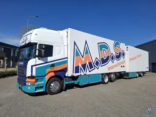 Scania R450 / RETARDER / ISOLATED GERMAN FLOWER COMBI / THROUGH-LOADING SYSTEM/ 2XPLATFORM 2TON / LI