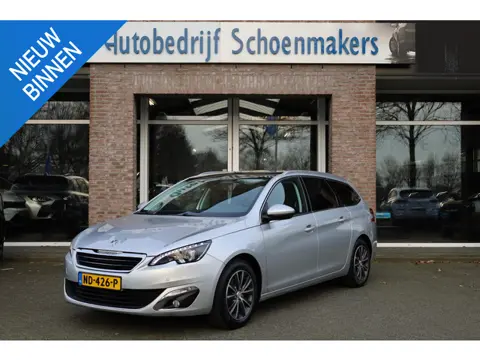 Peugeot 308 SW 1.2 PureTech Blue Lease Premium TREKHAAK PANO CRUISE NAVI CLIMA 2XPDC LMV NAP NIEUWE-