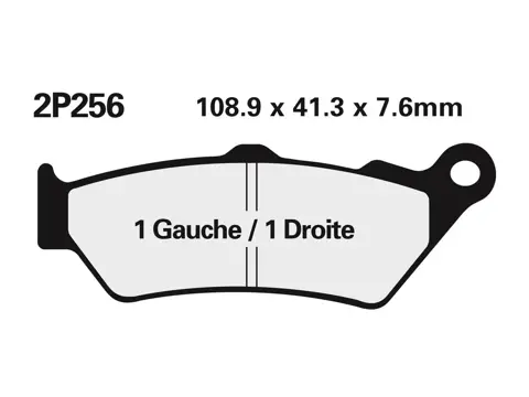 REMBLOKKEN ACHTER BMW F 800 GS 2013 - 2016 / 2008 - 2011 /