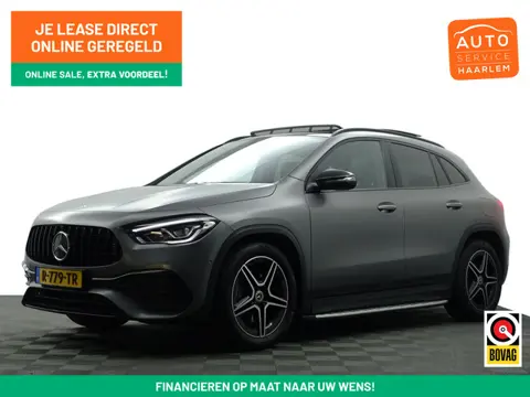 Mercedes-Benz GLA 200 AMG Night Edition Aut- Designo Mountaingrijs Magno, Panoramadak, Carbon Treepl