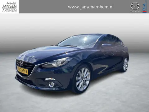 Mazda 3 2.0 GT-M , Leder, Bose, All Season, Clima, Cruise, Navi, Stoelverwarming, HUD, PDC, LKA