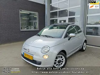 Fiat 500 1.2 NL | Dakraam | Airco | Onderhoud bekend | 15" LMV | Carplay inbouw