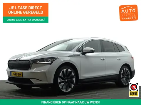 Škoda Enyaq iV 60+ Sportline- Warmtepomp, Design Leder Interieur, Sfeerverlichting, Standkachel, Xen
