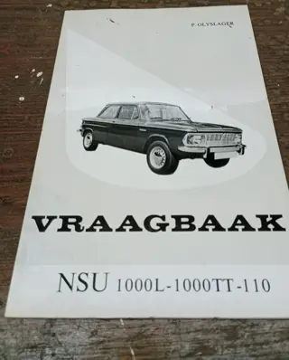 Vraagbaak NSU 1000 L _ 1000 TT _ 110