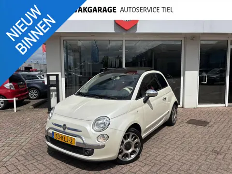 Fiat 500 1.2 Lounge Automaat / Ledere bekleding / Schuifdak / super nette staat !
