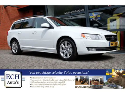 Volvo V70 2.0 D3 5-cilinder, Leer, Trekhaak (bj 2013)