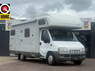 Hymer C 644 alkoof dwarsbed+bovenbed full options in zeer nette staat airco luifel tv elktr schotel 