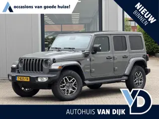 Jeep Wrangler Unlimited 4xe 380 Sahara | NL-auto/Elektr.Vouwdak/Leder/Adapt.Cruise/Keyless