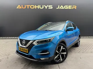 Nissan Qashqai 1.2 Tekna Pano Automaat 360 Navi Stoel.v Trekhaak Halfleder