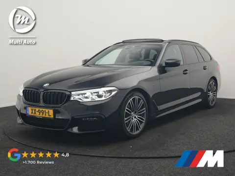 BMW 5 Serie Touring 520i M Sport 184pk Dealer O.H. | Panodak | Head Up | 360 Camera | Lederen Comfor