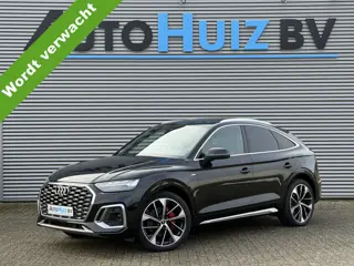 Audi Q5 Sportback 55 TFSI e S Line Luchtvering Trekhaak Panoramadak Achteruitrijcamera 21 Inch DAB K