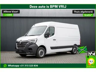 Renault Master Bleu DCI 135PK | L2H2 | Nieuw | Navi | 3-Zits | LED | Cruise | Airco