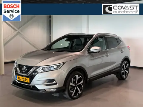 Nissan Qashqai 1.3 DIG-T Tekna + 1eEig/Dealer-oh|Leder|Trekhaak|360°camera|Carplay/Android