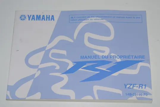 INSTRUCTIEBOEKJE Yamaha YZF R1 2007 - 2008