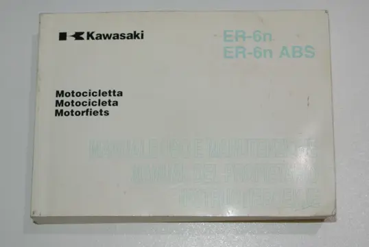 INSTRUCTIEBOEKJE Kawasaki ER 6 2005 - 2008