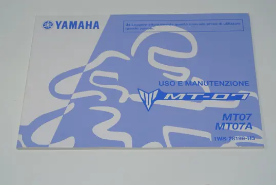 INSTRUCTIEBOEKJE Yamaha MT 07 2014 - 2017