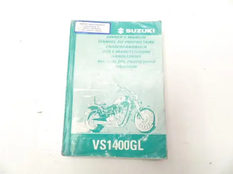 INSTRUCTIEBOEKJE Suzuki VS 1400 Intruder 1987 - 2005