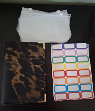 A6 buget binder met stickers en 10 enveloppe