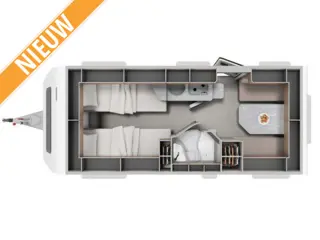 Eriba Feeling 470 NIEUW | LENGTEBEDDEN