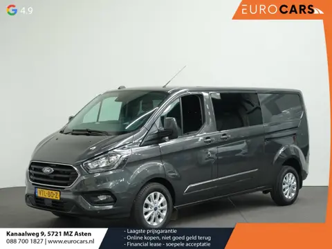 Ford Transit Custom 300 2.0 TDCI L2H1 Limited Dubbele Cabine Automaat Navigatie Airco 2 Schuifdeuren