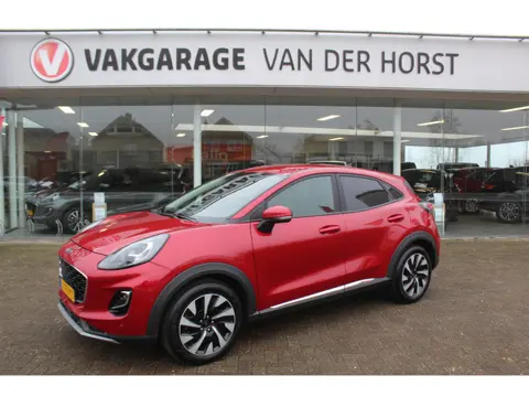 Ford Puma 1.0-125pk EcoBoost Mild-Hybrid Titanium. Fabrieksgarantie t/m 09-05-2027 ! Volautm. airco,