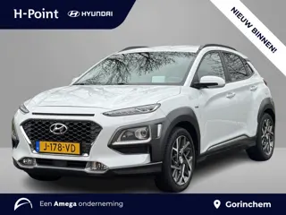 Hyundai Kona 1.6 GDI HEV 140pk Premium | LEDEREN BEKLEDING | TREKHAAK | 18'' 2-TONE LMV | HEAD UP DI