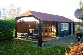 Tuinhuis-Blokhut-Wolfskap: W4x3+3A: 770 x 410 x 325cm (h)