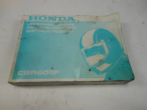 INSTRUCTIEBOEKJE Honda CBR 600 F 1999 - 2000