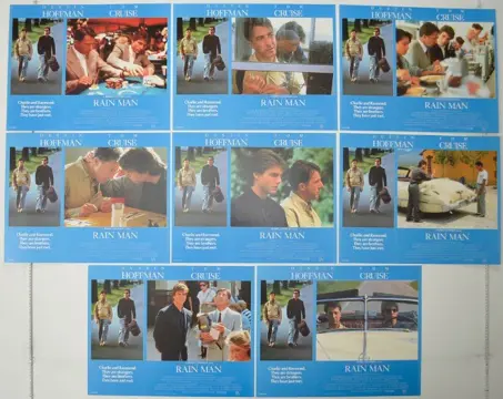 RAIN MAN UK lobbycard set.