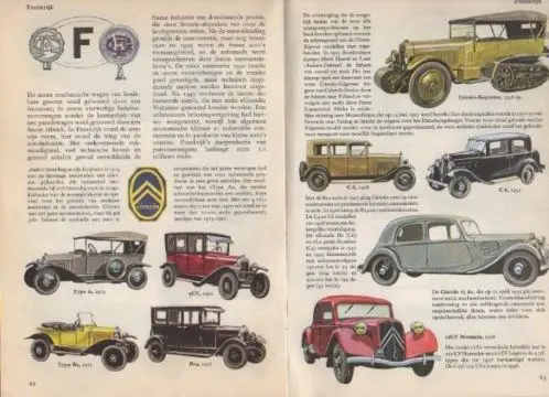 Boekwerk Automobielen Vroeger en nu (1963)