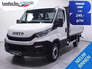 Iveco Daily 35S12 120 pk Pick Up / Open Laadbak LxBxH 350x207x 40 cm, Trekhaak 3.500 kg, 3-Zits