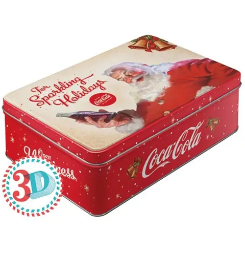 Coca-Cola Holidays Plat Tinnen Blik