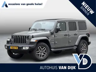 Jeep Wrangler Unlimited 4xe 380 Sahara | NL-auto/Elektr.Vouwdak/Leder/Adapt.Cruise/Keyless