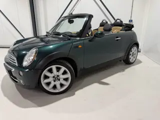 MINI Cabrio 1.6 Cooper Chili. Leer,17", Zeer mooi !! British Racing Green!!