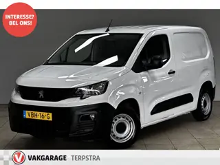 Peugeot Partner 1.5 BlueHDI Premium/ Zij-Schuifdeur Rechts/ Apple+Android/ Airco/ Navi/ Cruise/ Blue