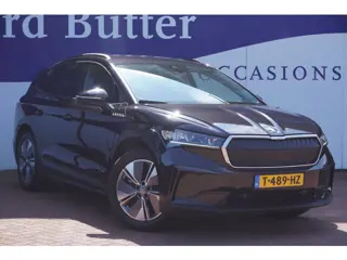 Skoda Enyaq iV 60+warmte-pomp+stuur-verw+vitrual/leder/led/camera/parkeer/climate-Pakket+92 %SOH = I