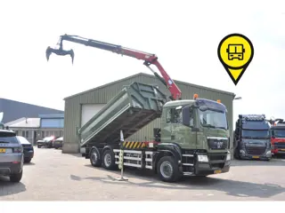 MAN TGS 26.320 6X2*4 EEV KIPPER + HMF 13Tm CRANE (bj 2011)