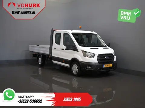 Ford Transit 2.0 TDCI 130 pk DC Dubbel Cabine Open Laadbak/ 7 Pers./ 3.0t Trekverm./ Carplay/ Cruise