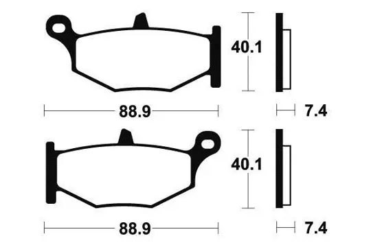 REMBLOKKEN ACHTER Suzuki GSX R 600 2006 - 2007