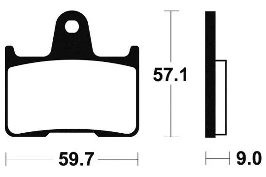 REMBLOKKEN ACHTER Suzuki GSX R 1000 2003 - 2004 / 2005 -