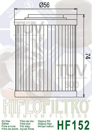 OLIEFILTER Aprilia RSV 1000 1998 - 2000 / 2001 - 2003